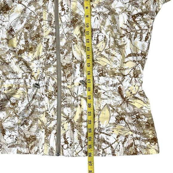 Vintage Westbound Jacket Size Large Tab Sleeve Ruffle Neck Full Zip Lightweight - Picture 12 of 14